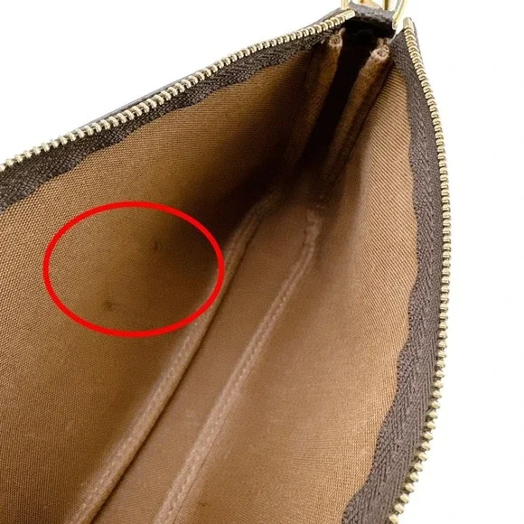 LOUIS VUITTON Brown Monogram Pouch